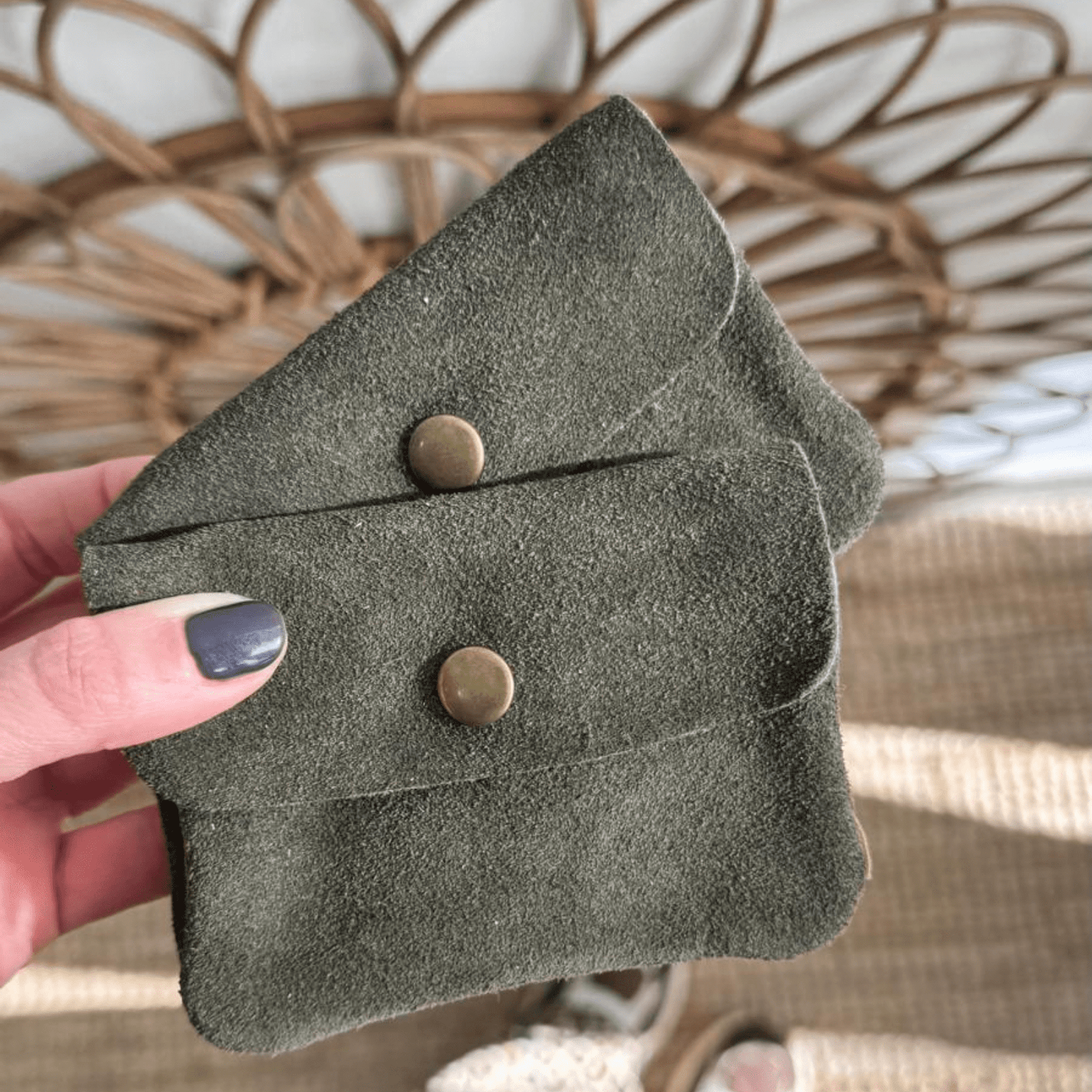 1 Monedero piel de serraje - Bubbleshopbcn
