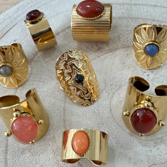 1 ANILLO ACERO PIEDRA