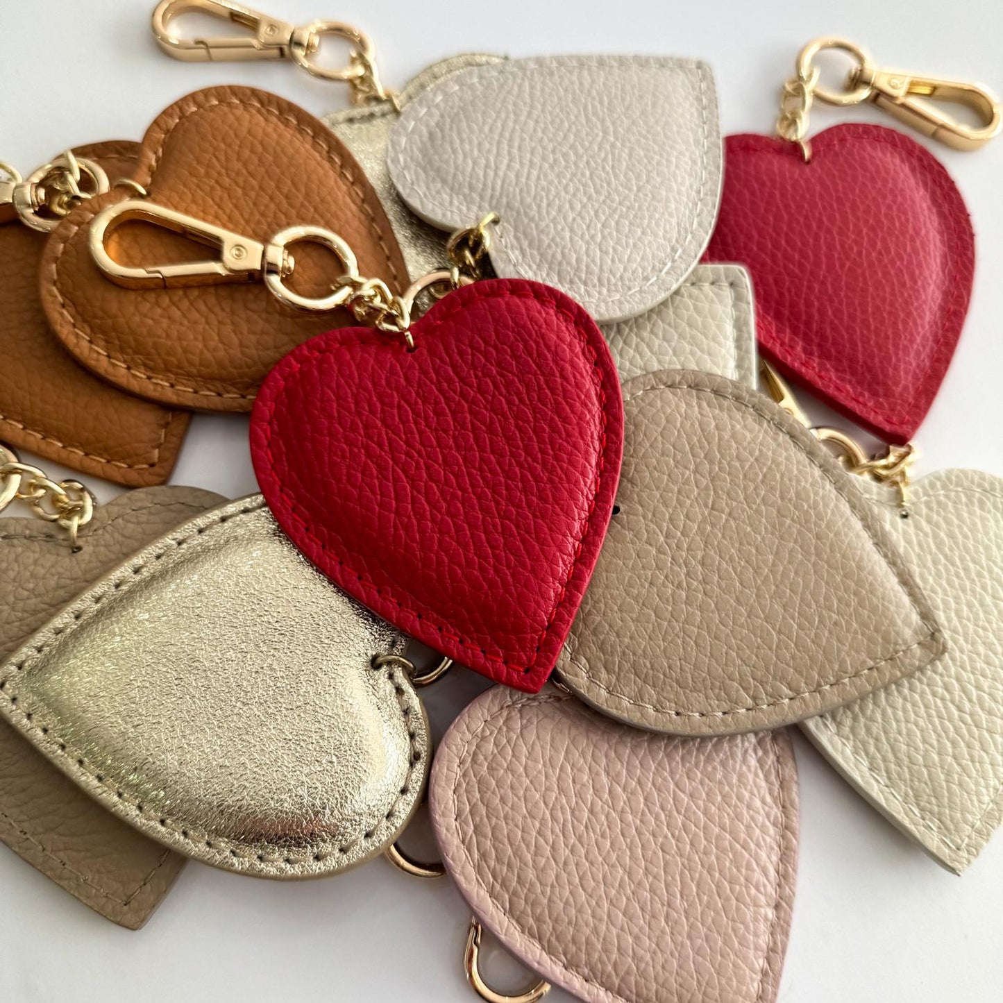 1 LLAVERO CORAZÓN PIEL