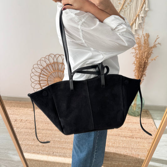 Bolso tote serraje negro