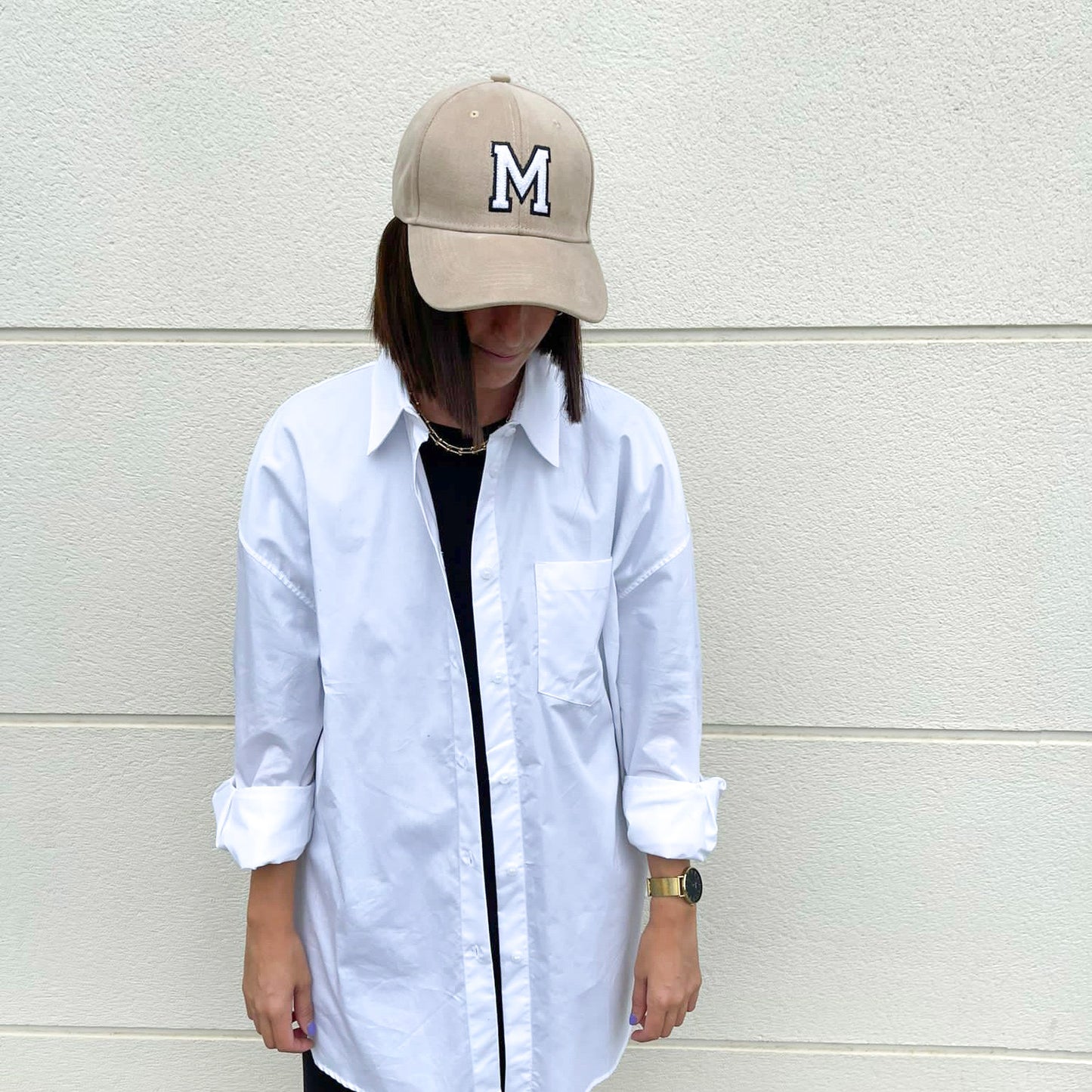Gorra casual beige