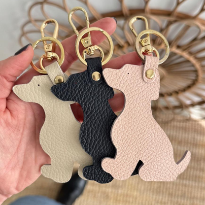 1 LLAVERO PERRITO PIEL