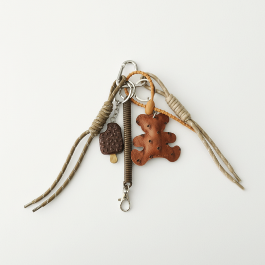 Charm helado y oso marrón