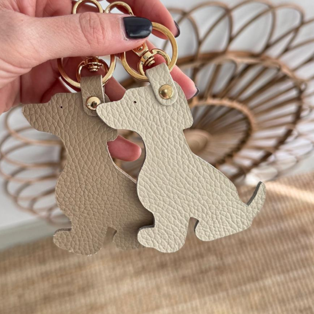 1 LLAVERO PERRITO PIEL