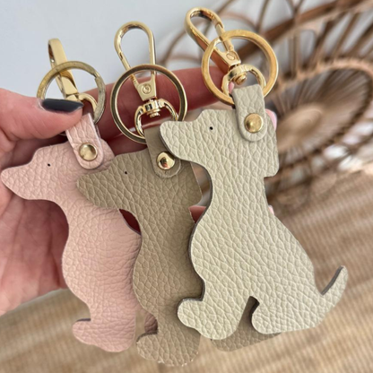 1 LLAVERO PERRITO PIEL