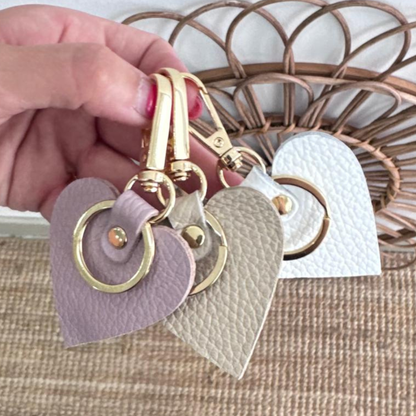 1 LLAVERO PIEL CORAZÓN