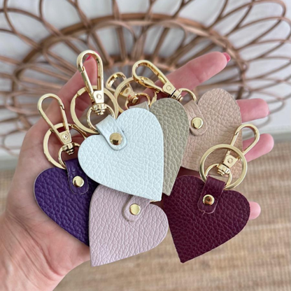 1 LLAVERO PIEL CORAZÓN