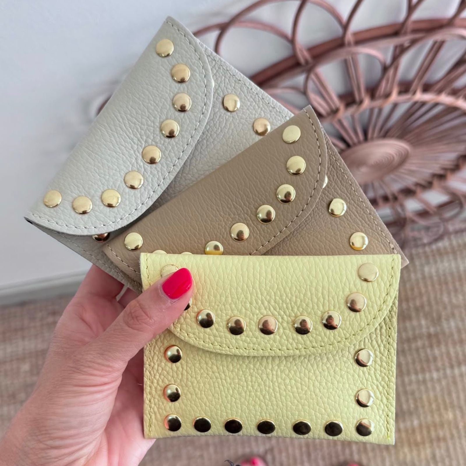 1 MONEDERO TACHAS PIEL - Bubbleshopbcn