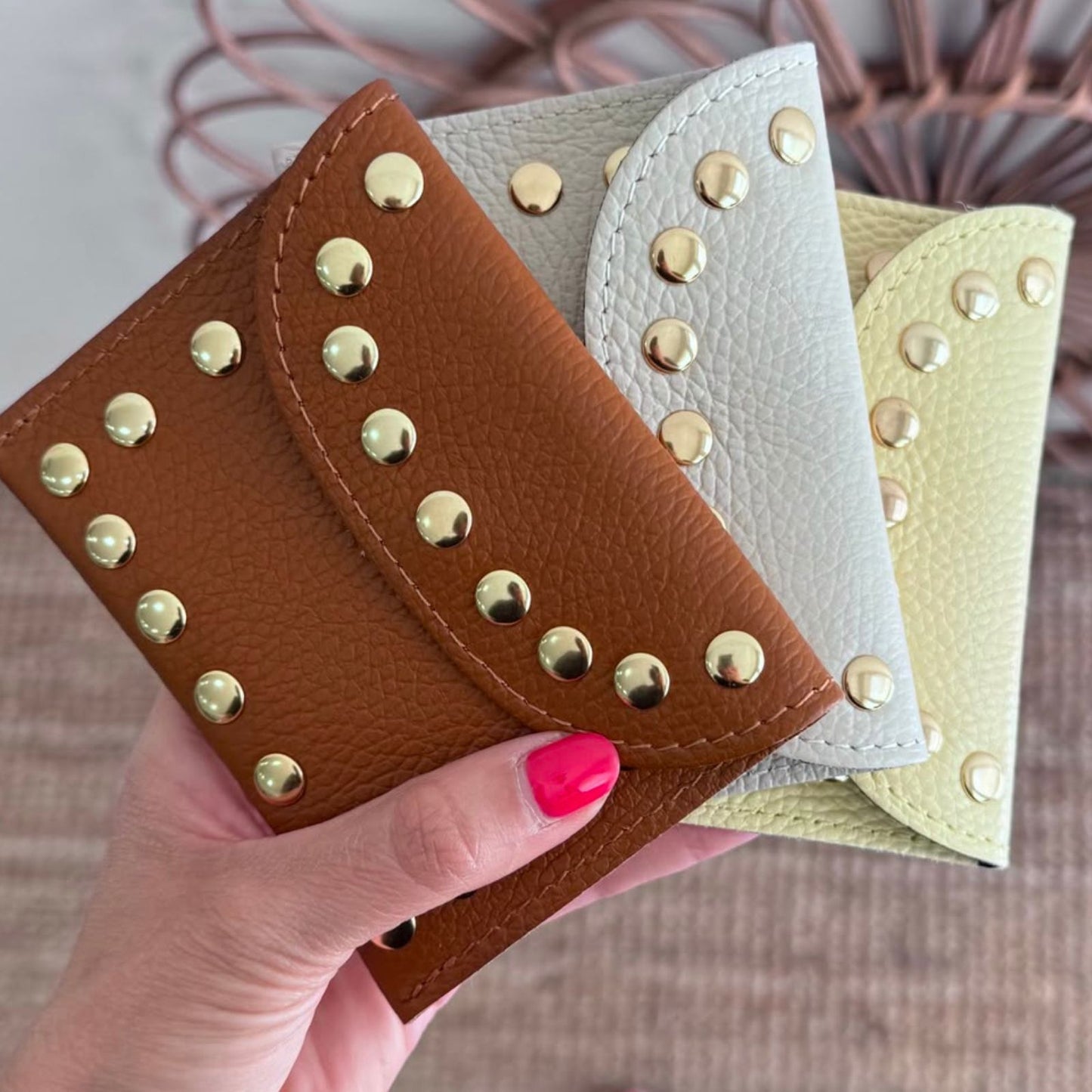 1 MONEDERO TACHAS PIEL - Bubbleshopbcn