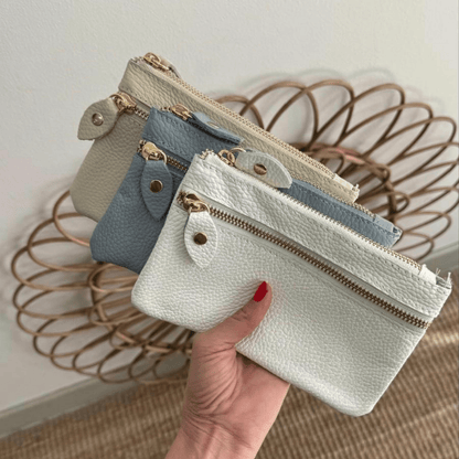 1 Monedero de piel cremallera - Bubbleshopbcn