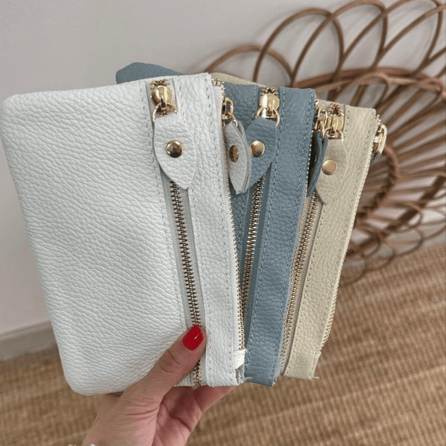 1 Monedero de piel cremallera - Bubbleshopbcn