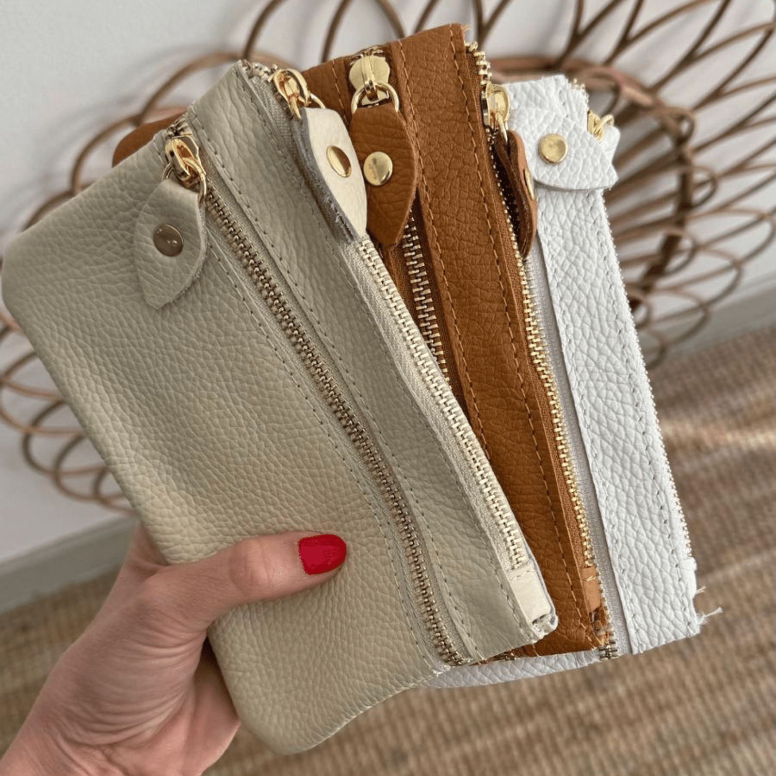 1 Monedero de piel cremallera - Bubbleshopbcn