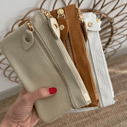 1 Monedero de piel cremallera - Bubbleshopbcn