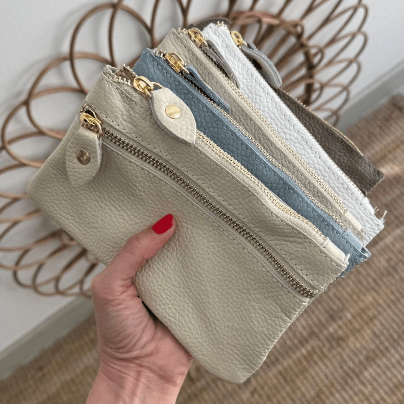 1 Monedero de piel cremallera - Bubbleshopbcn