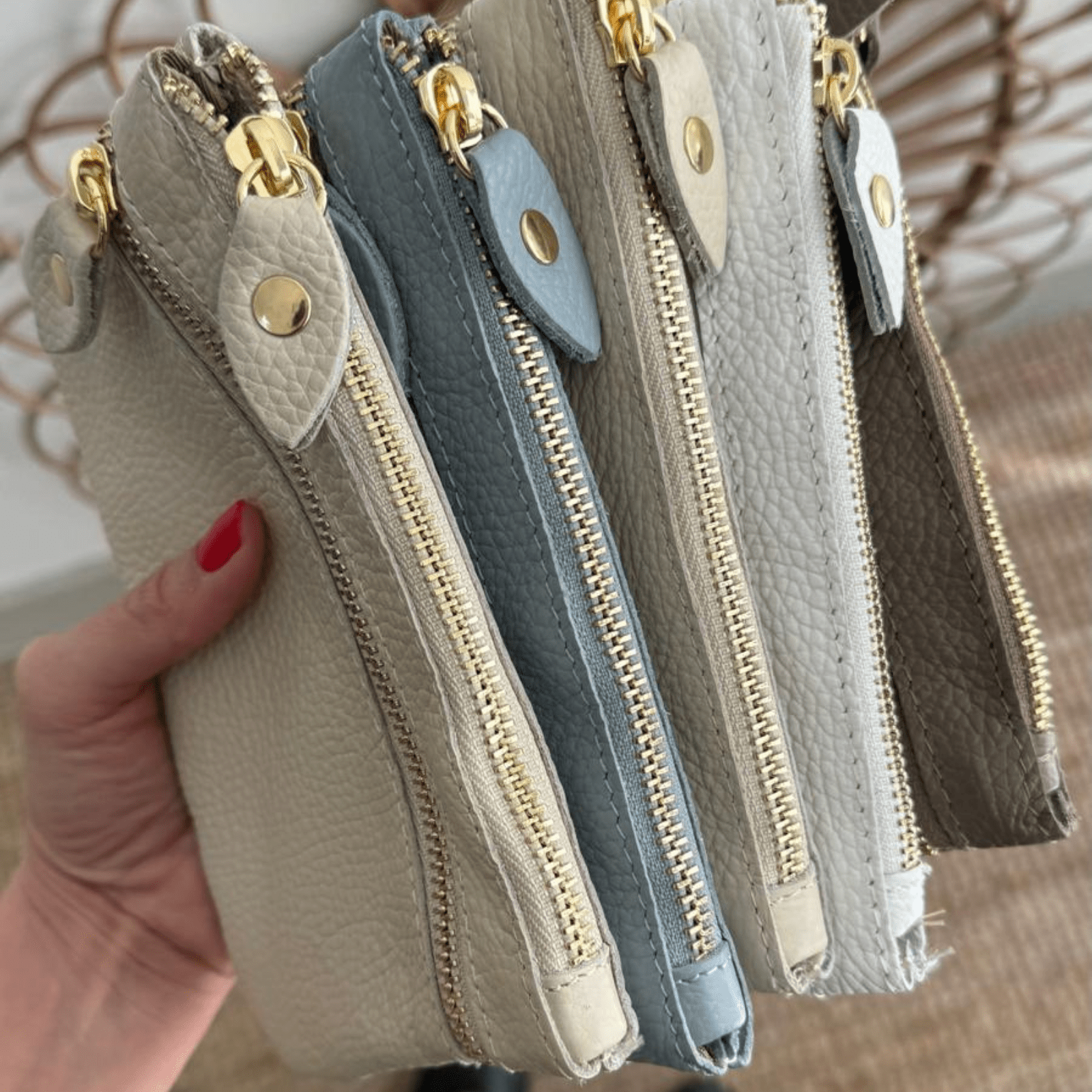 1 Monedero de piel cremallera - Bubbleshopbcn