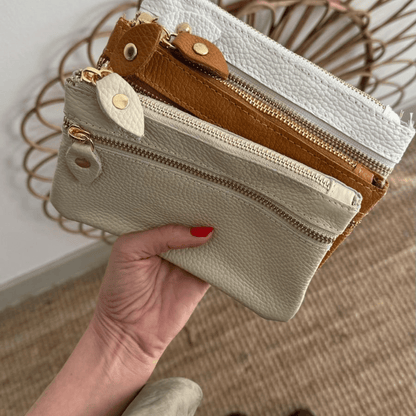 1 Monedero de piel cremallera - Bubbleshopbcn
