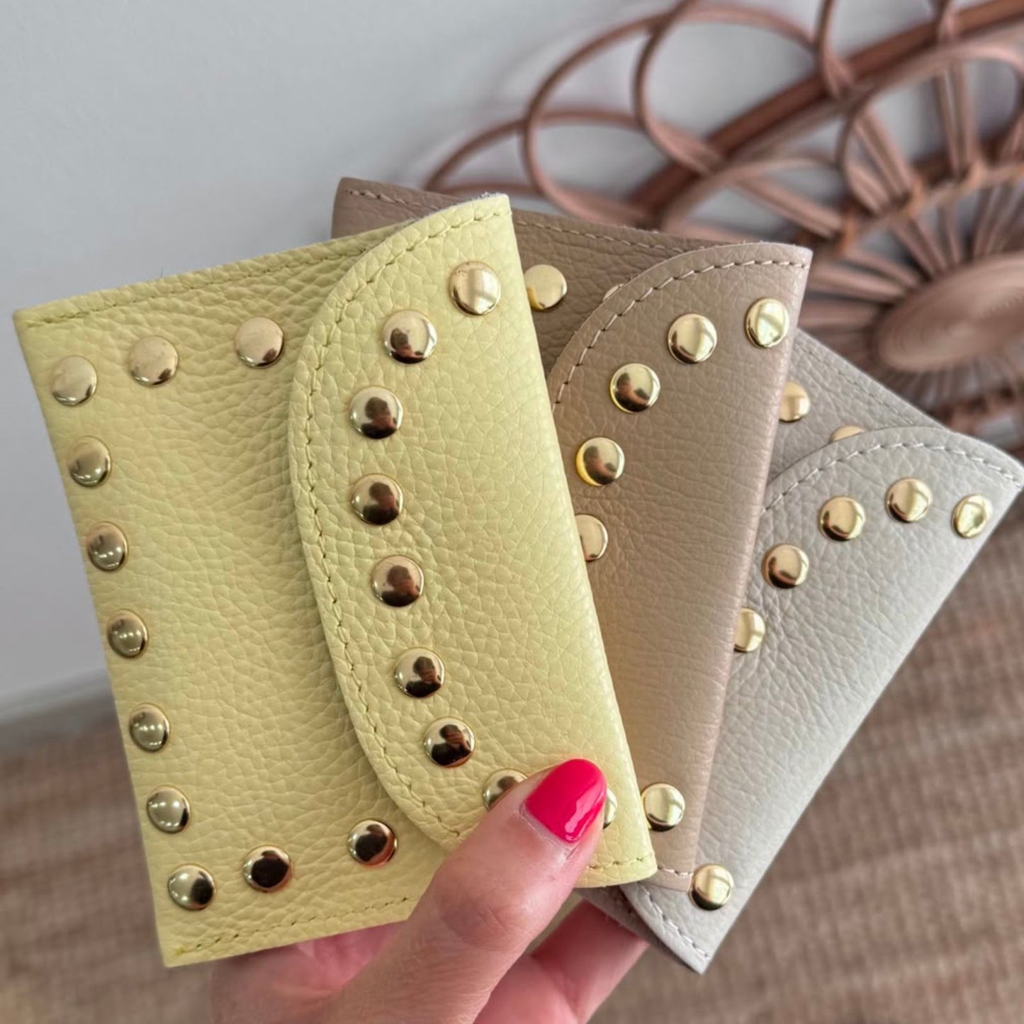 1 MONEDERO TACHAS PIEL - Bubbleshopbcn