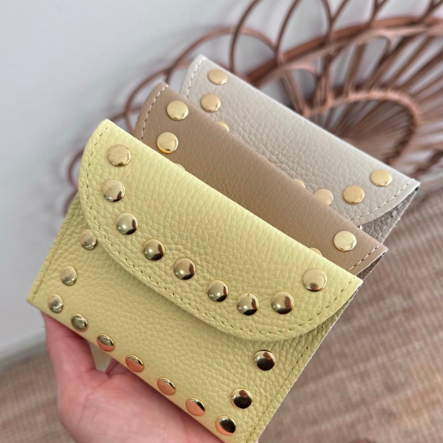 1 MONEDERO TACHAS PIEL - Bubbleshopbcn