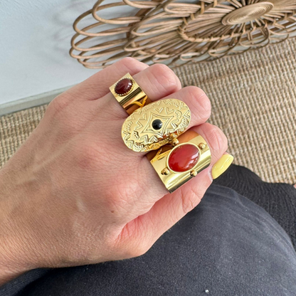 1 ANILLO ACERO PIEDRA