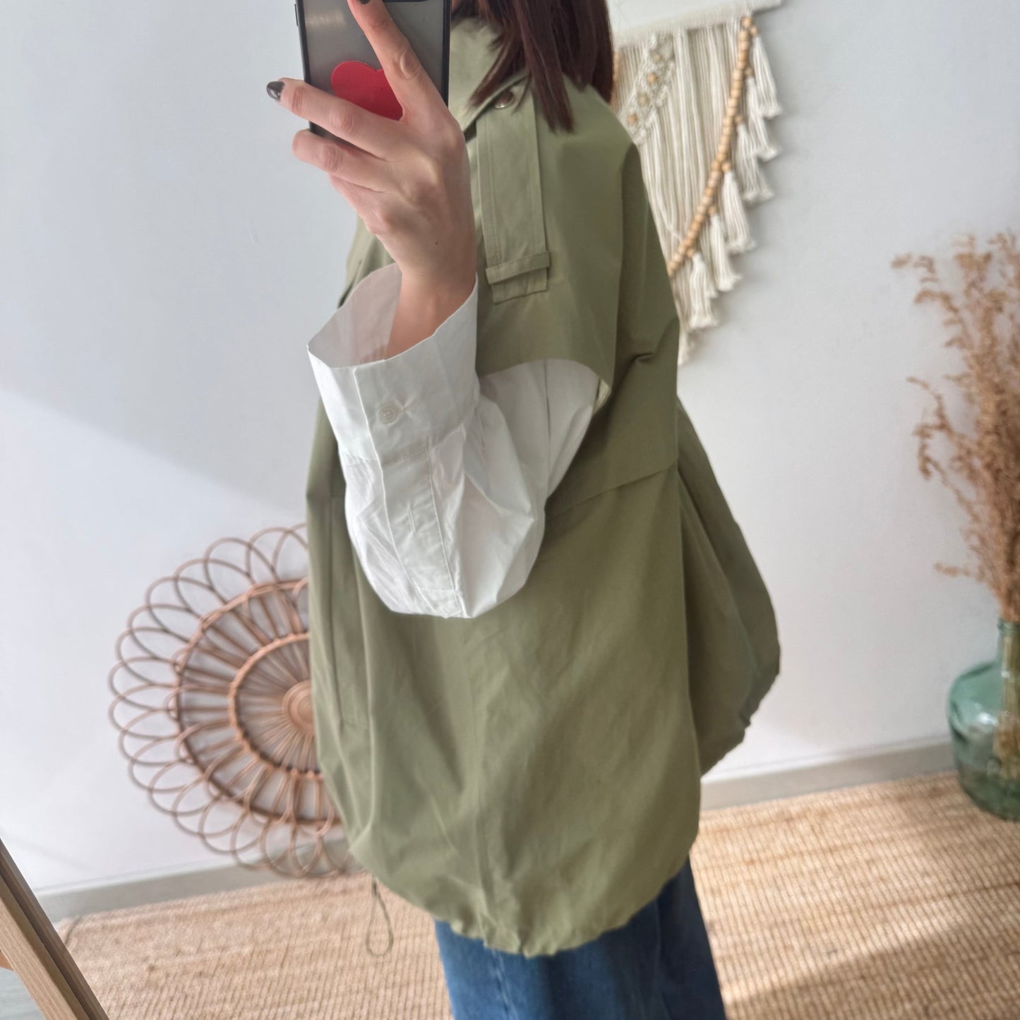 Chaleco trench oversize