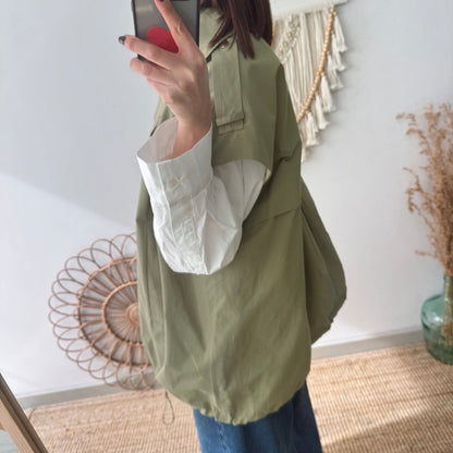 Chaleco trench oversize