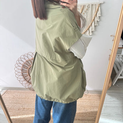 Chaleco trench oversize
