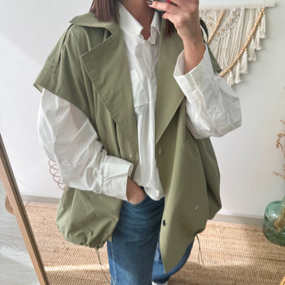 Chaleco trench oversize