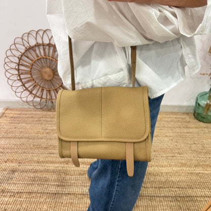 Bolso Satchel en Piel taupe