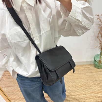 Bolso Satchel en Piel negra