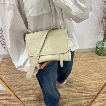 Bolso Satchel en Piel beige