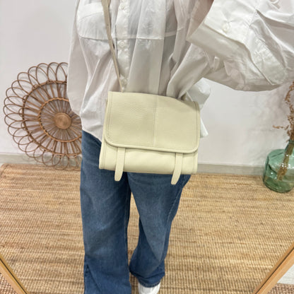 Bolso Satchel en Piel beige
