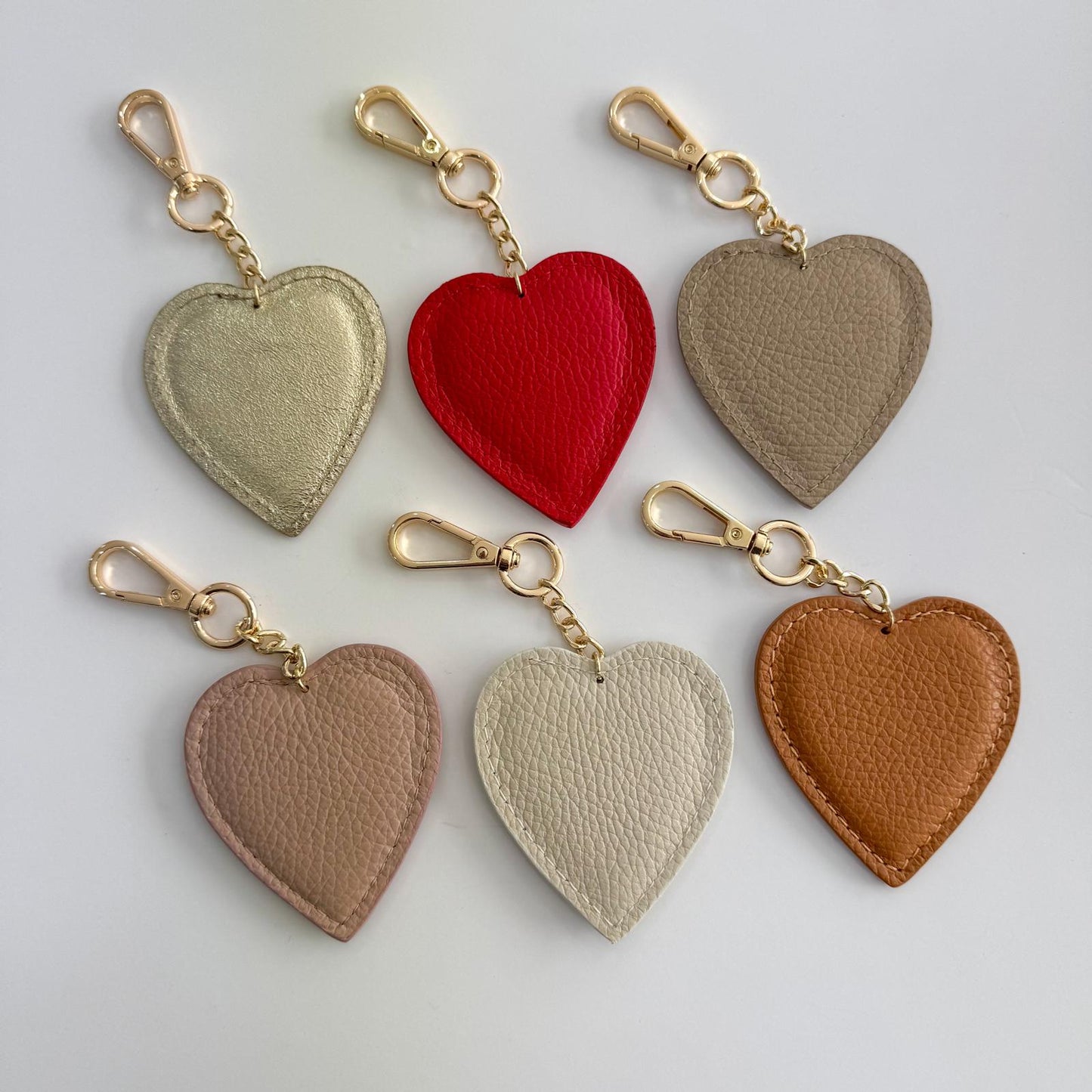 1 LLAVERO CORAZÓN PIEL