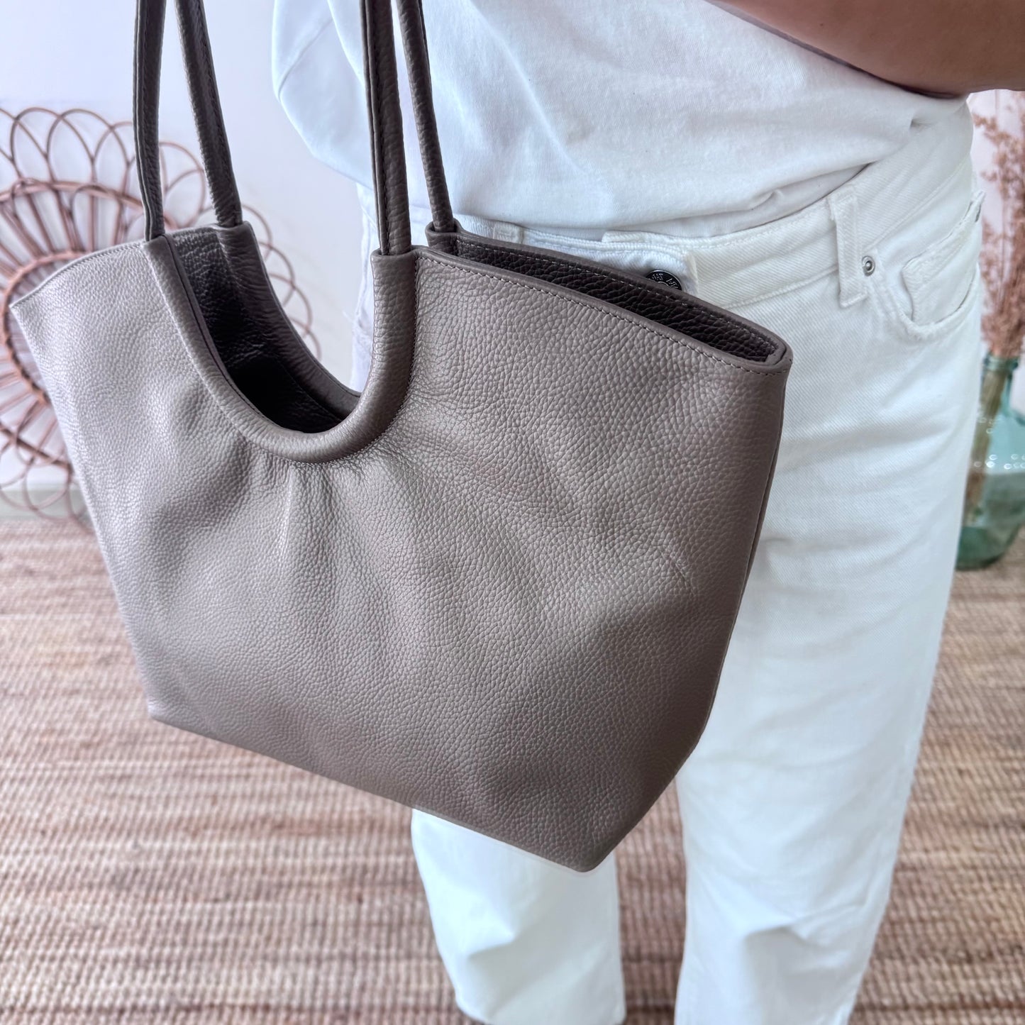 Shopper luna taupe