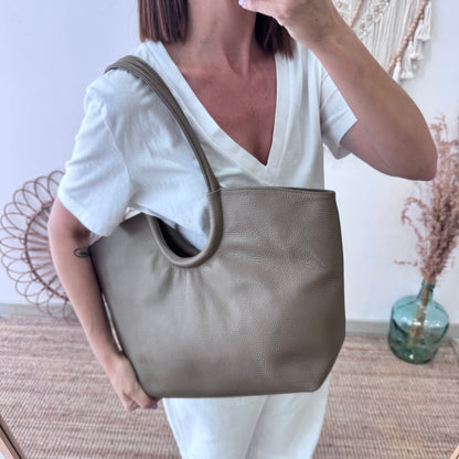Shopper luna taupe