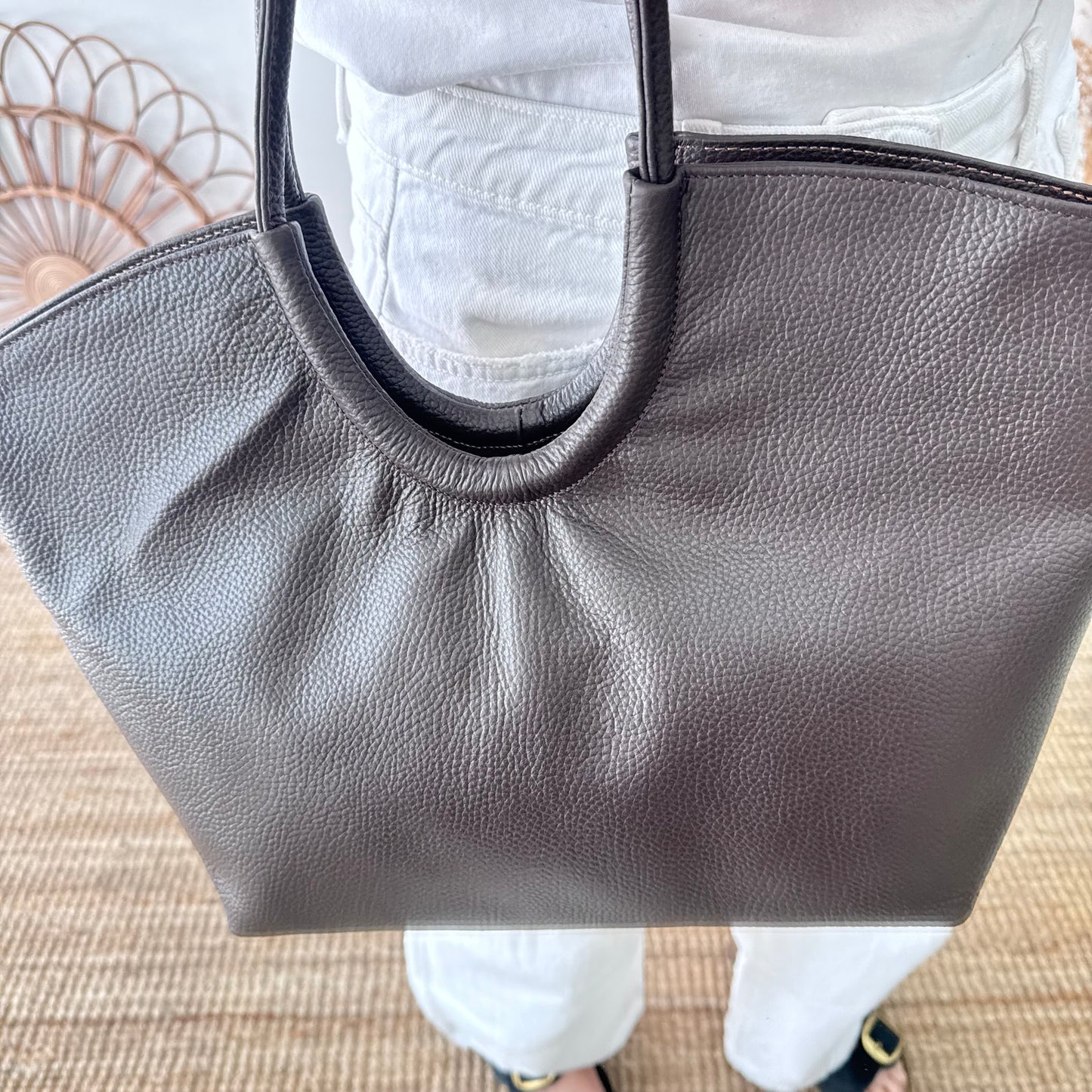 Shopper luna marrón chocolate