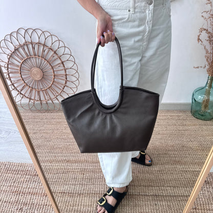 Shopper luna marrón chocolate