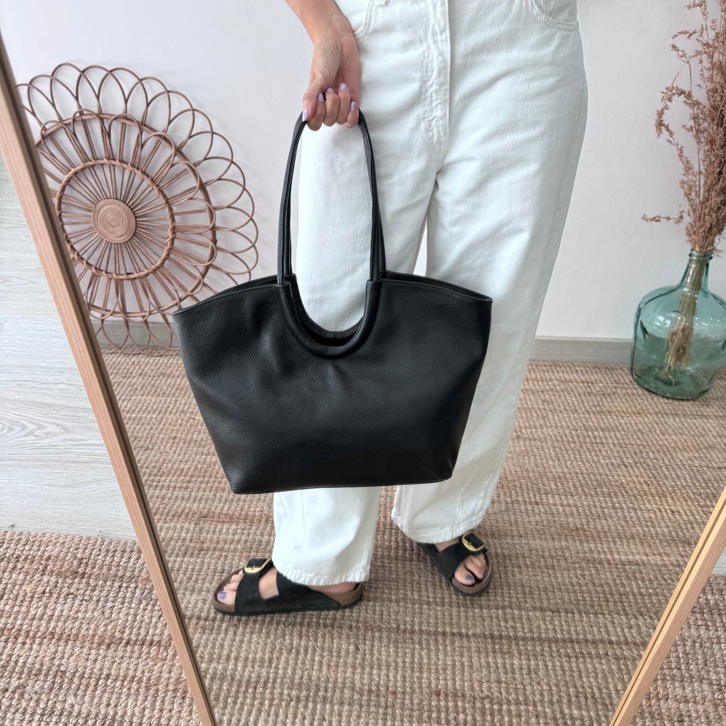 Shopper luna marrón negro