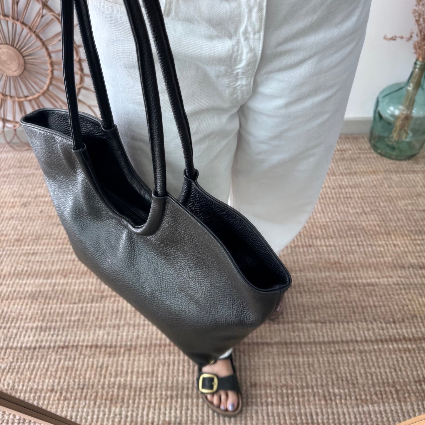 Shopper luna marrón negro
