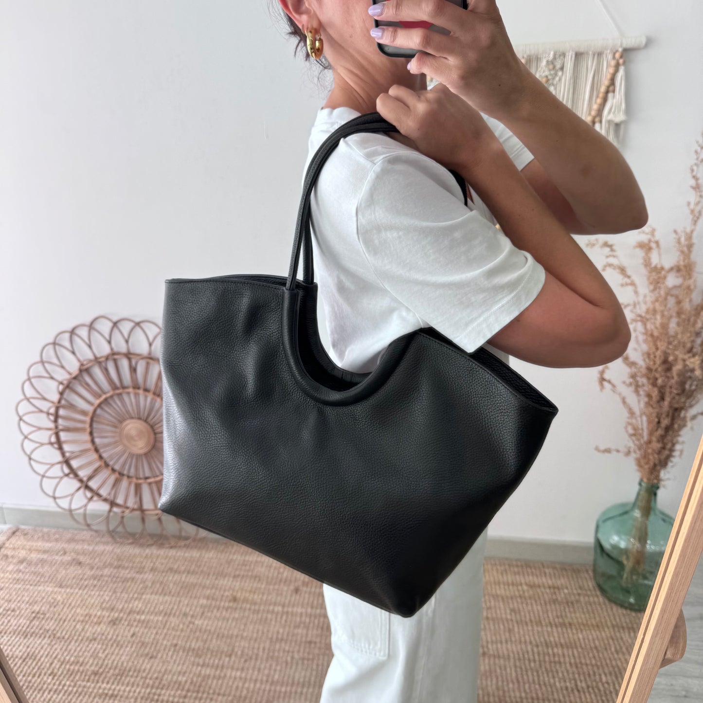 Shopper luna marrón negro