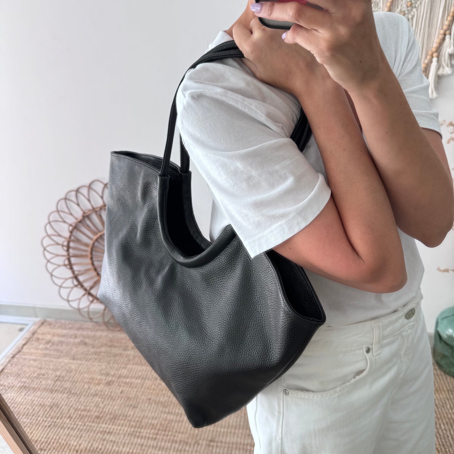 Shopper luna marrón negro