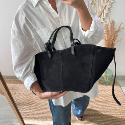 Bolso tote serraje negro