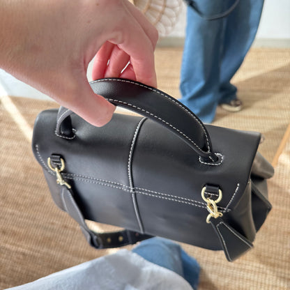 Bolso satchel negro