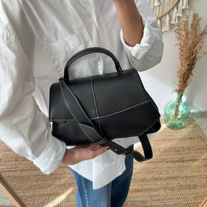 Bolso satchel negro