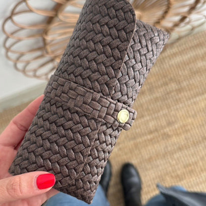 Funda de gafas piel efecto trenzado - Bubbleshopbcn