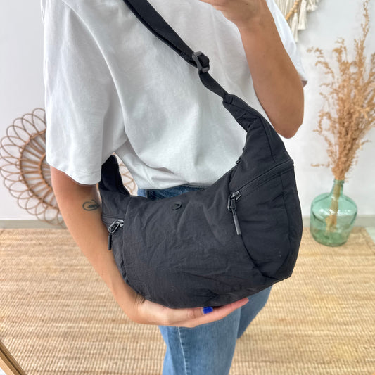 Bandolera nylon negro