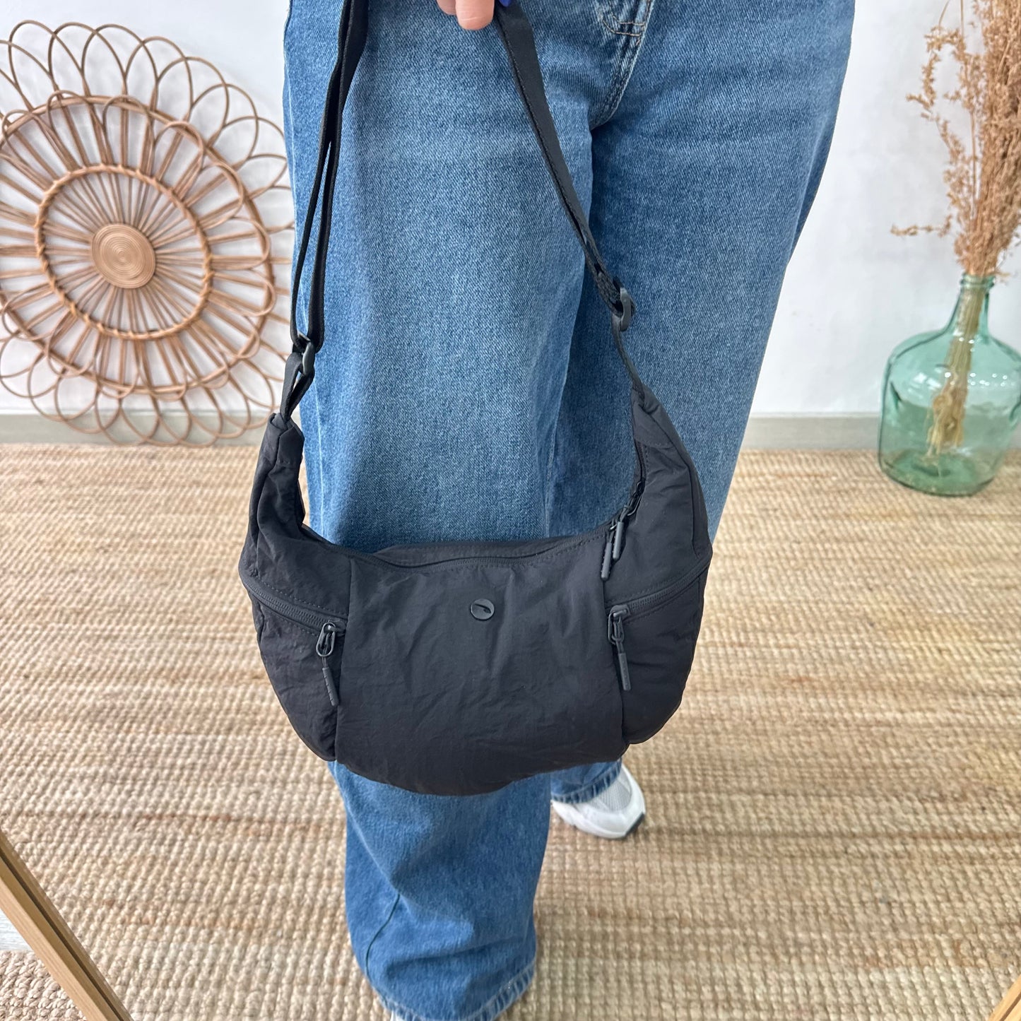 Bandolera nylon negro