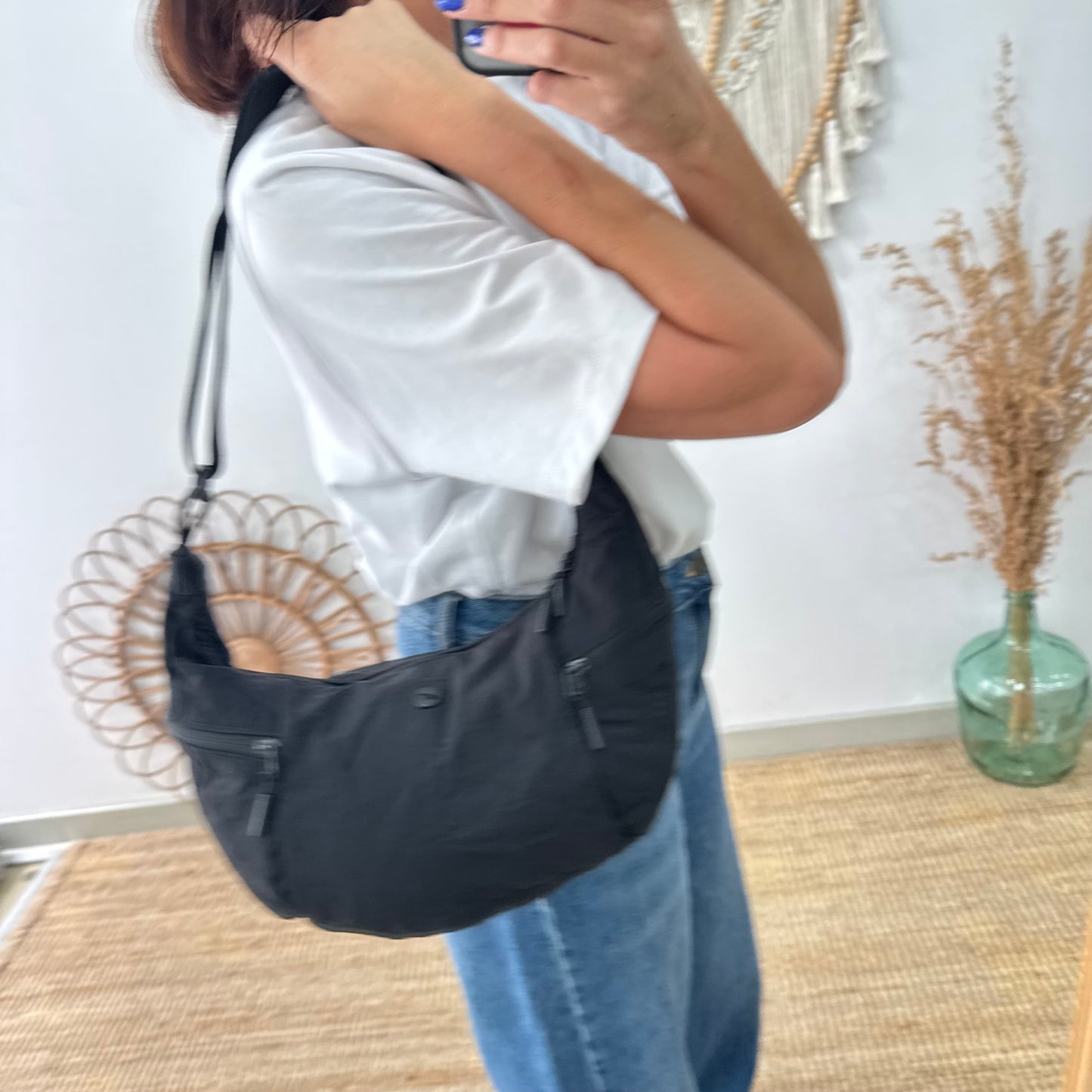 Bandolera nylon negro