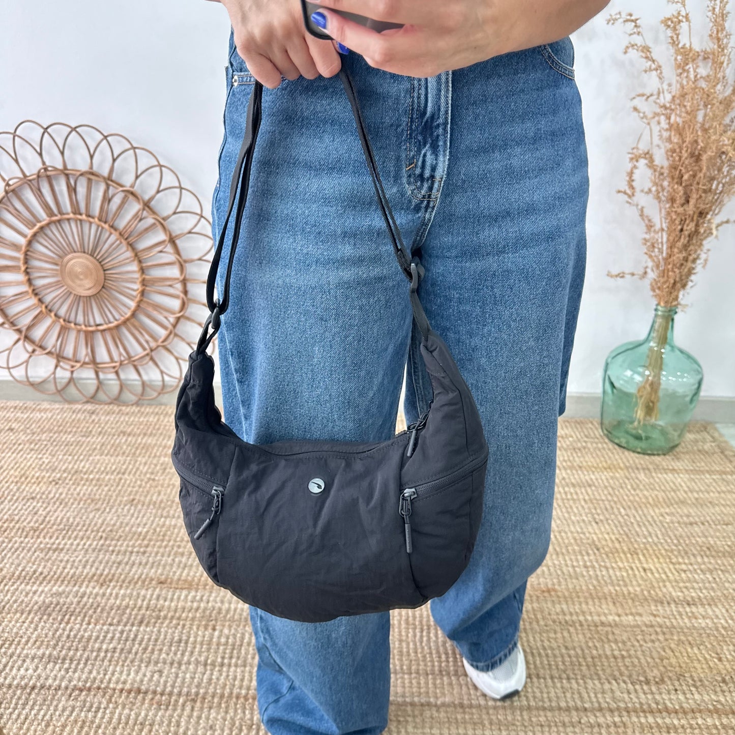 Bandolera nylon negro