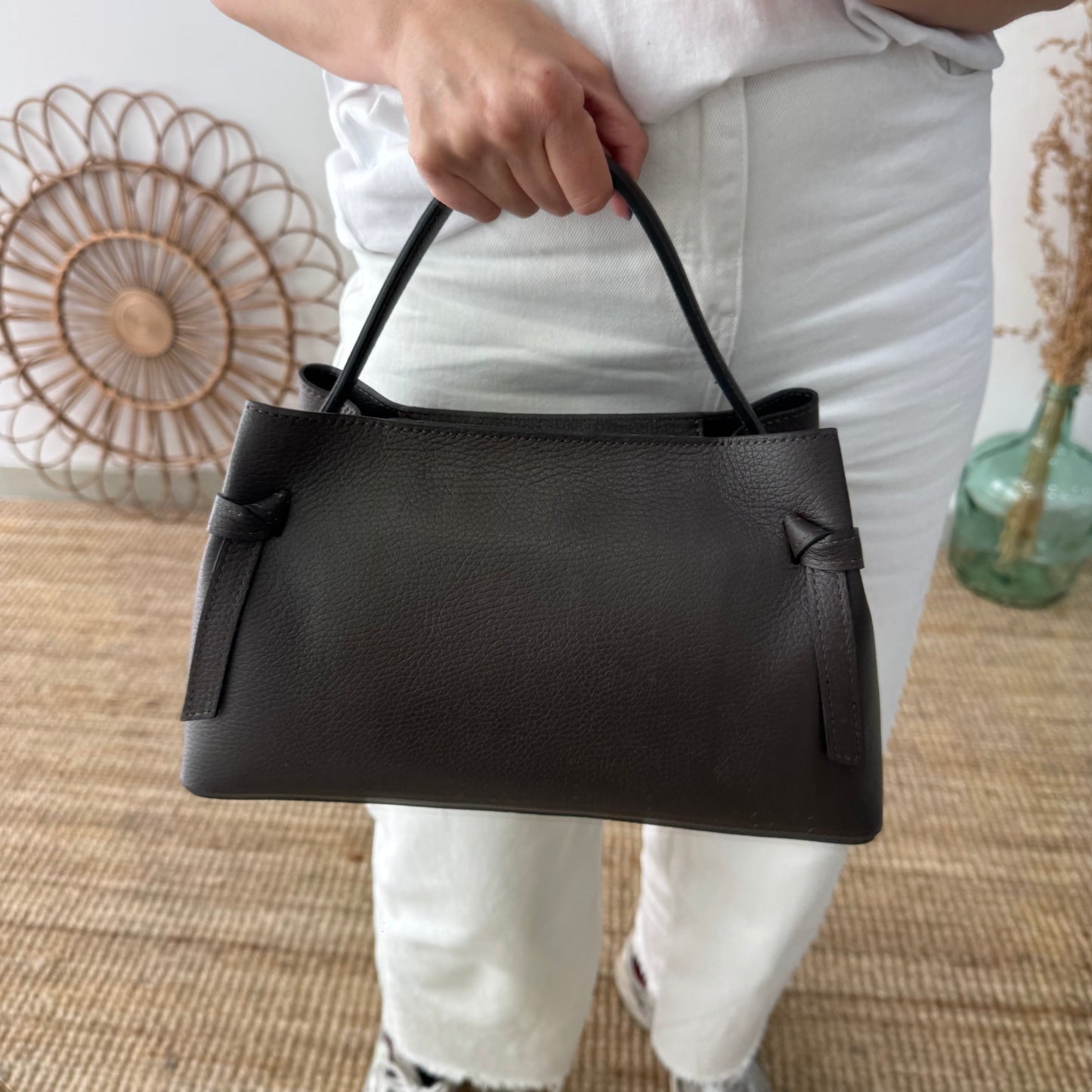 Bolso nudos marrón