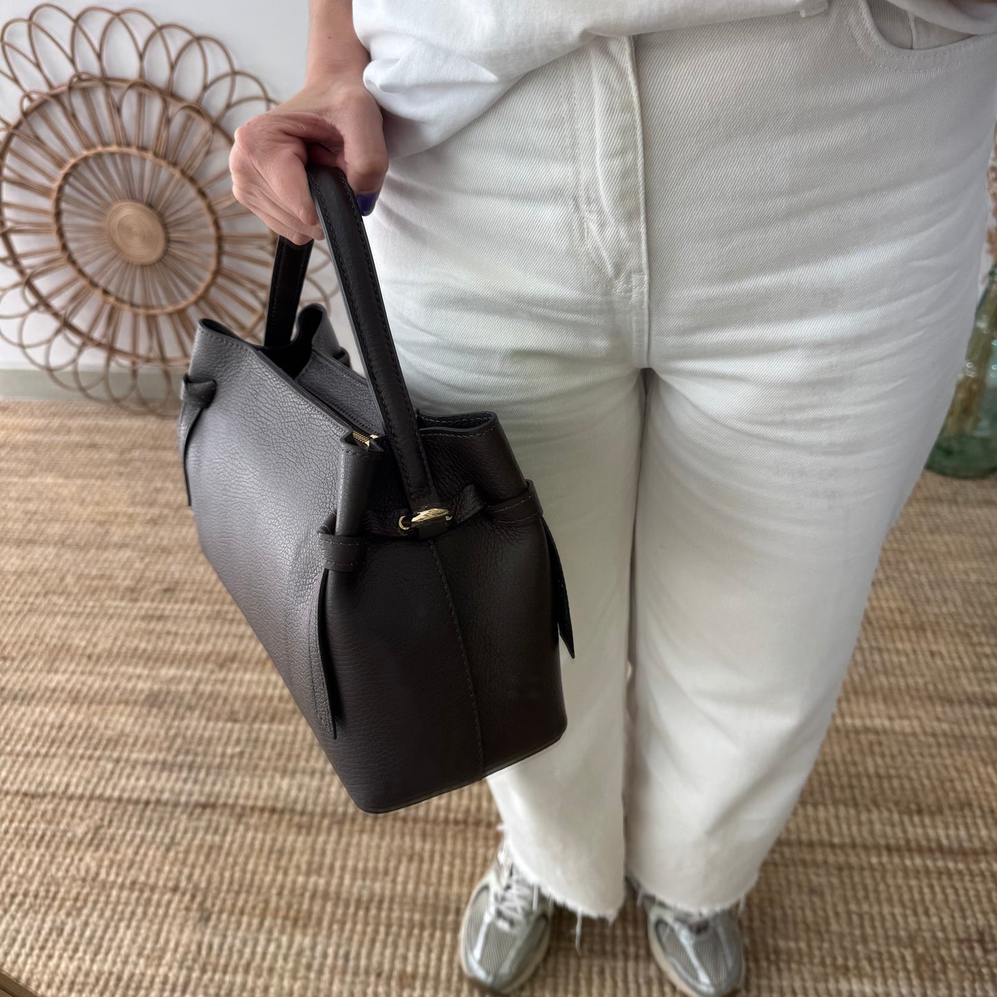 Bolso nudos marrón
